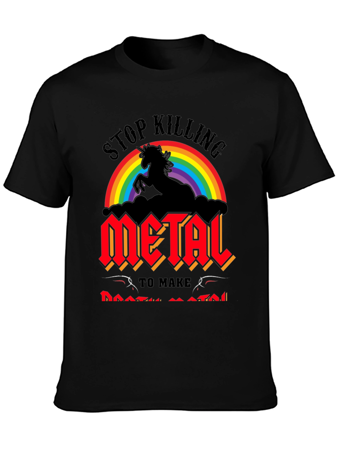 Stop Killing Unicorn Metal Band T-Shirt