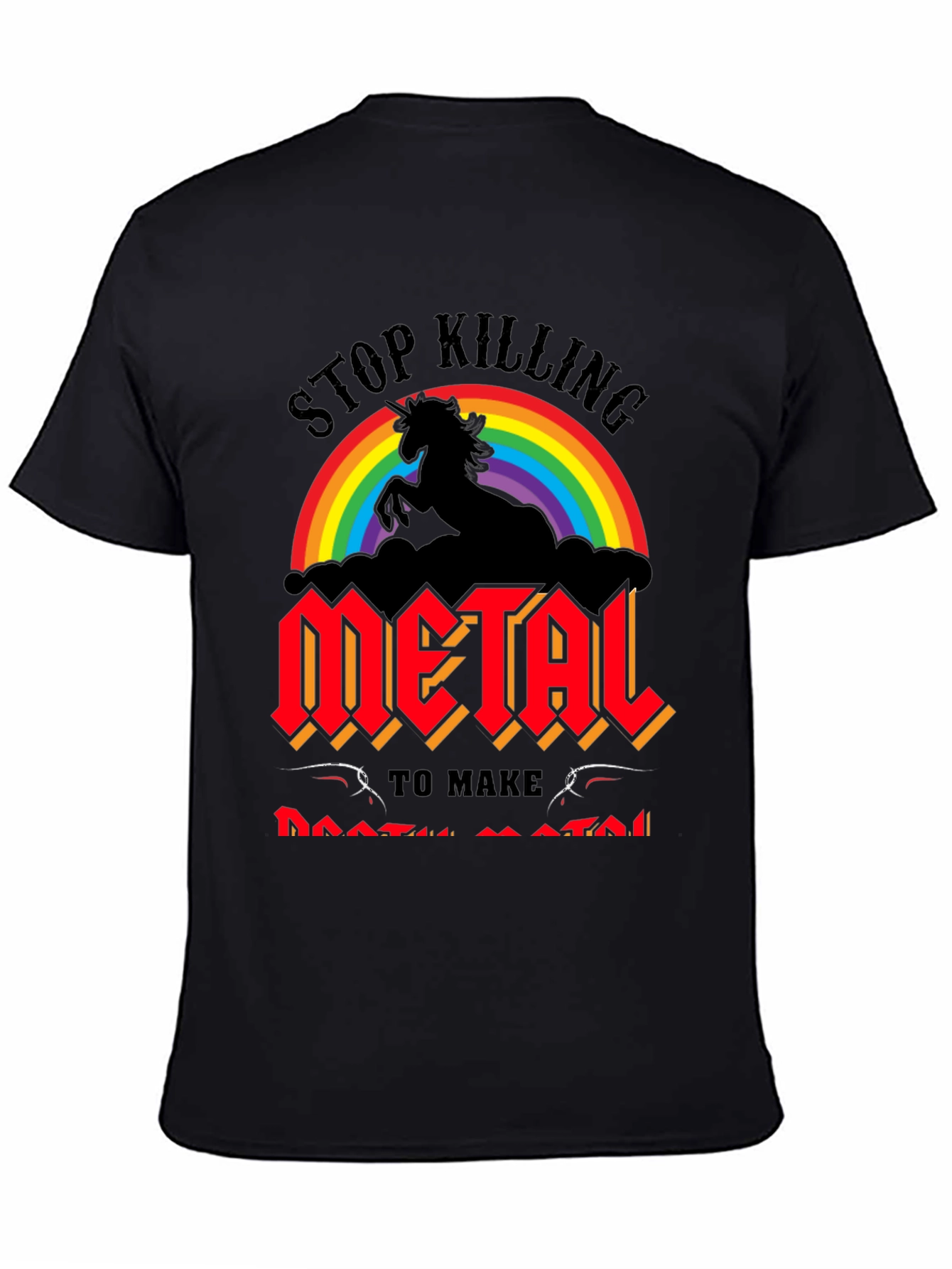 Stop Killing Unicorn Metal Band T-Shirt