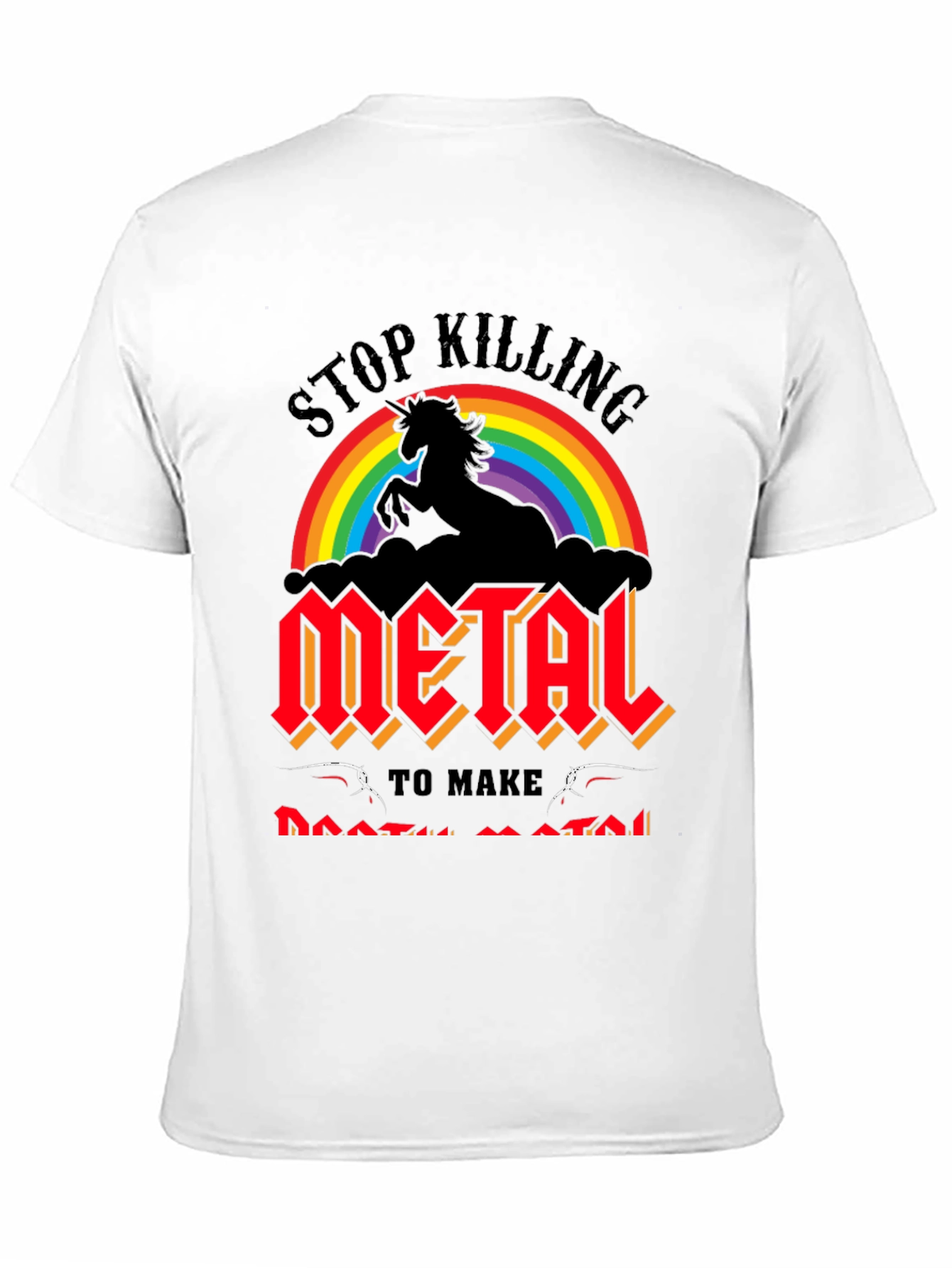 Stop Killing Unicorn Metal Band T-Shirt