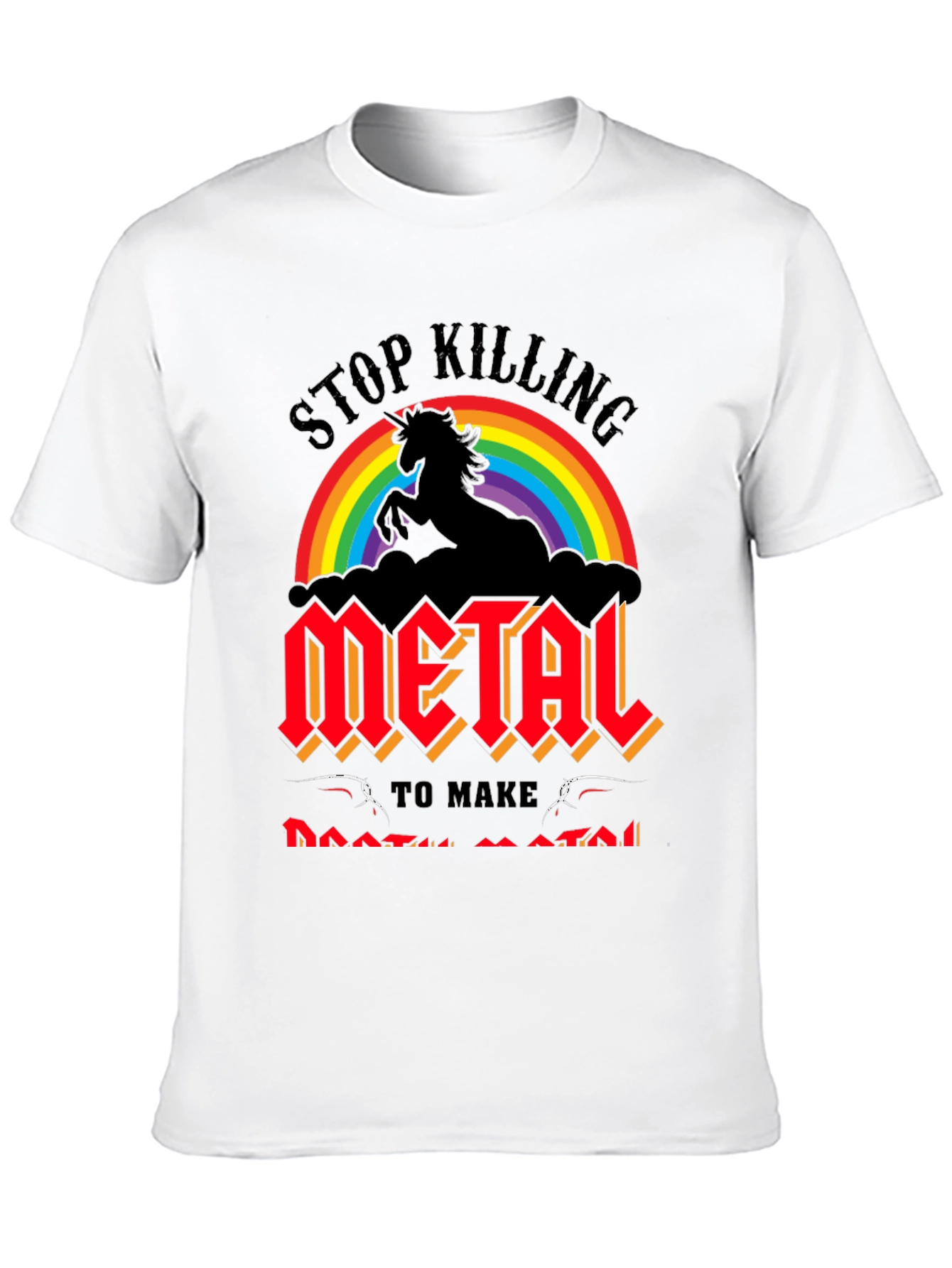 Stop Killing Unicorn Metal Band T-Shirt