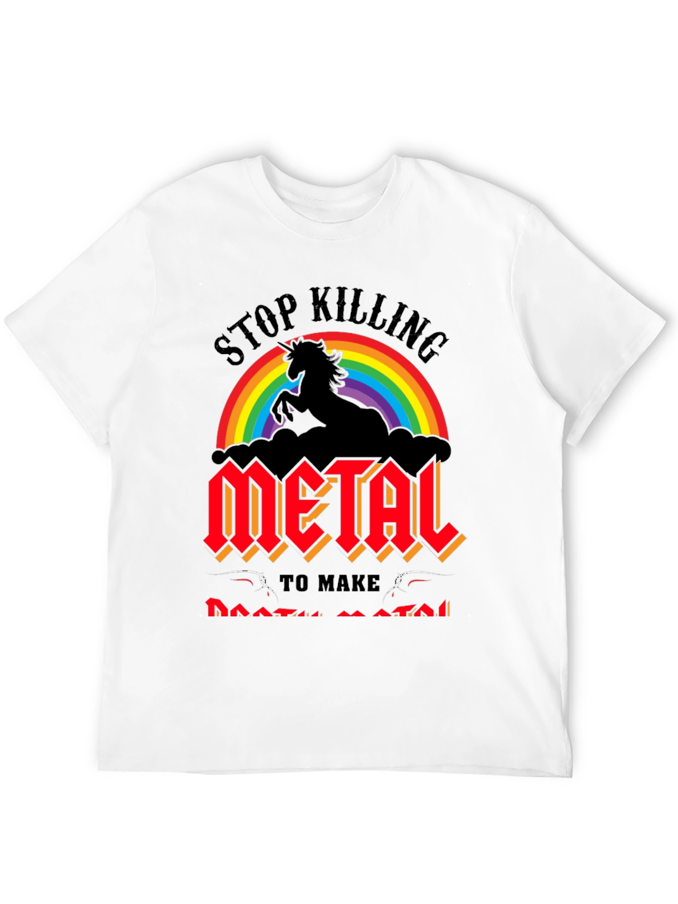 Stop Killing Unicorn Metal Band T-Shirt