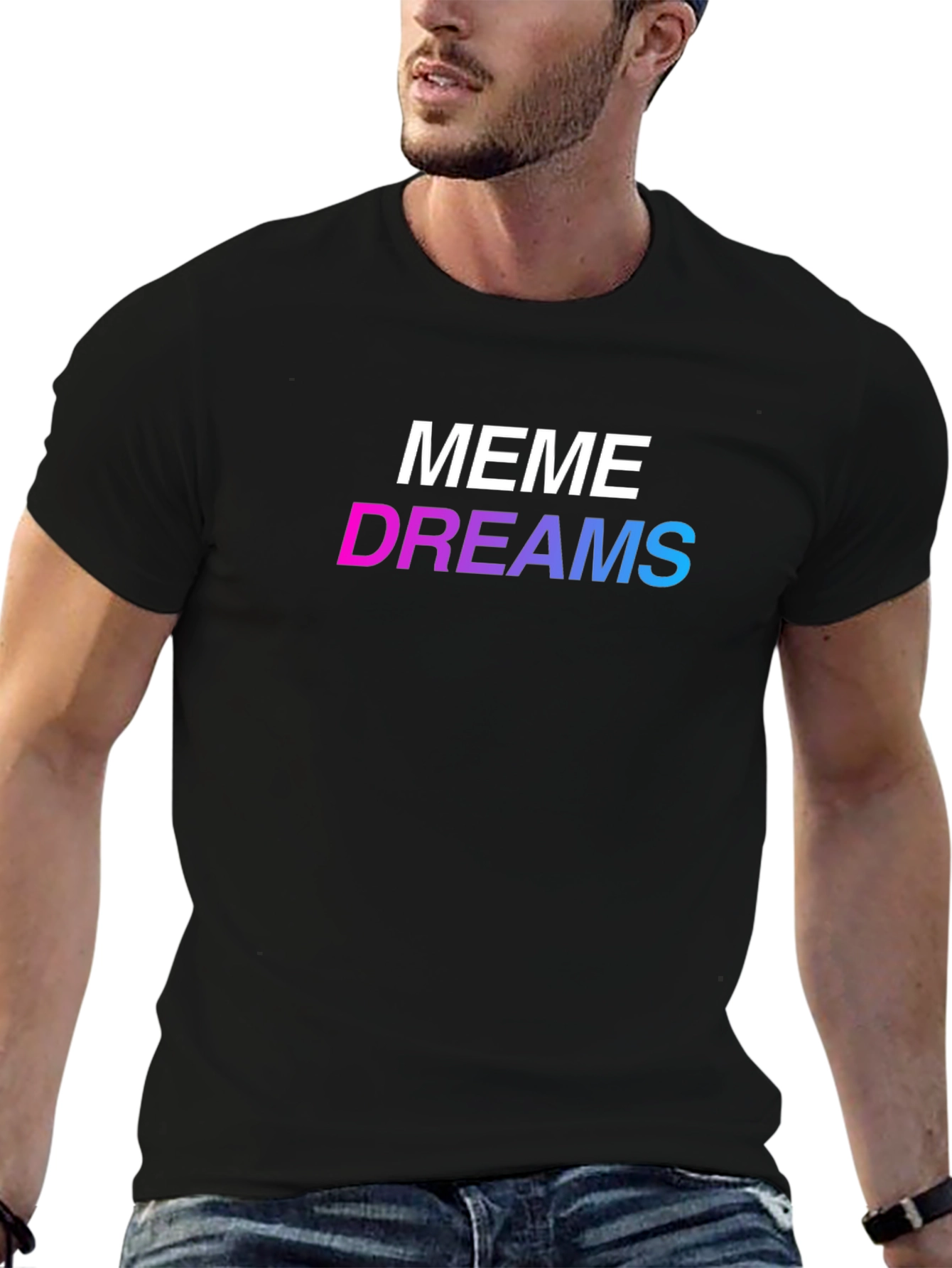 Meme Dreams Graphic Tee - Black
