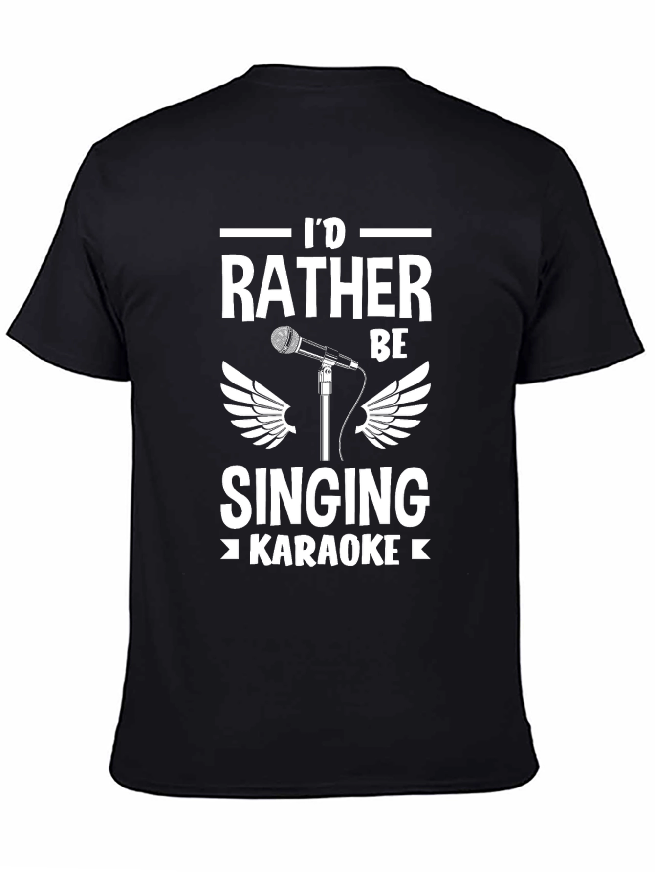 Karaoke Lovers T-Shirt - Id Rather Be Singing!
