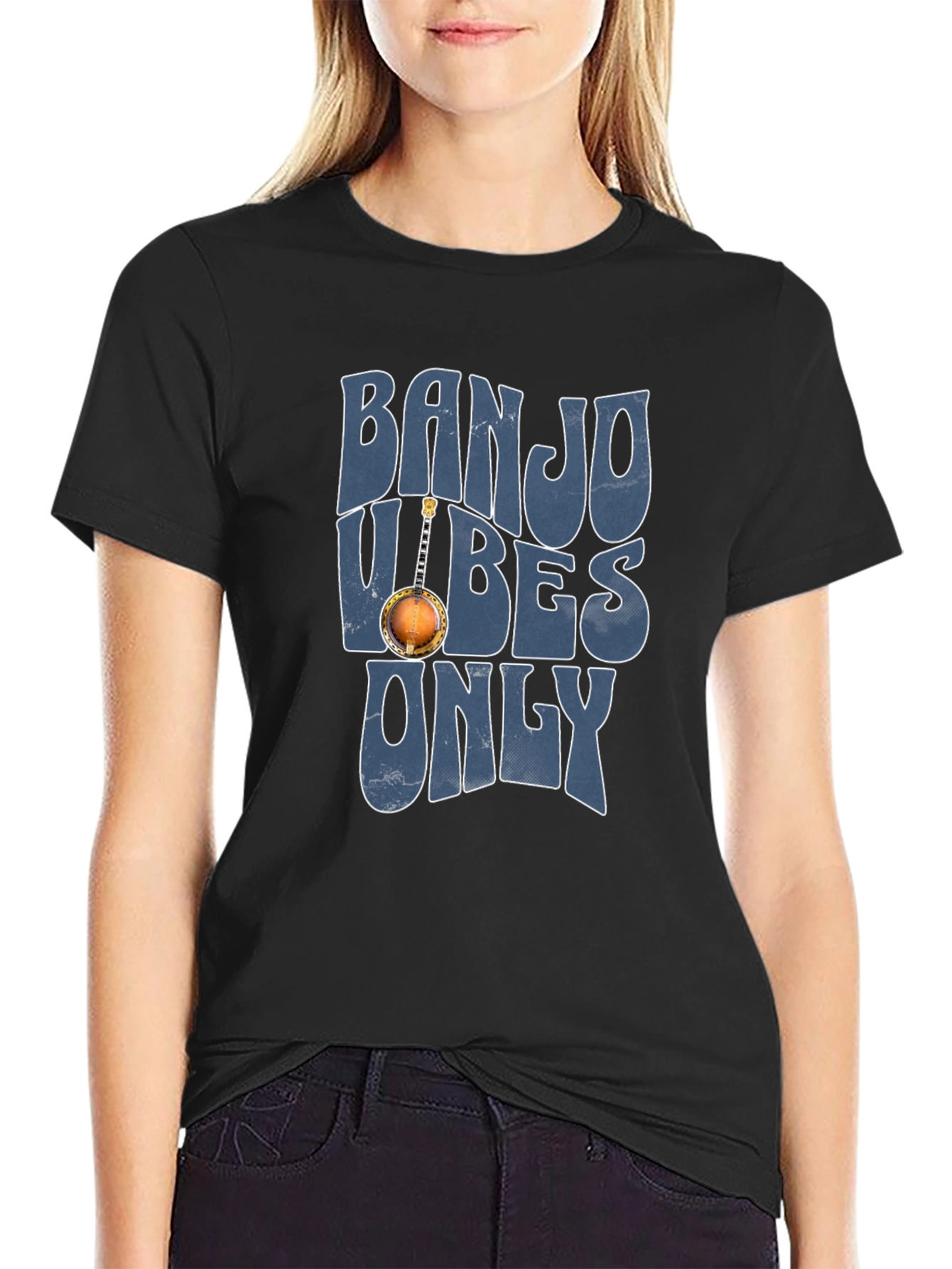 Banjo Vibes Only Graphic Tee - Black