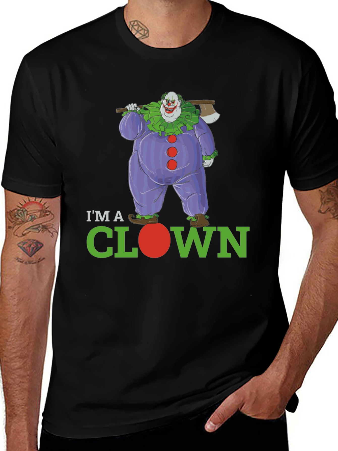 Killer Clown Graphic Tee - Novelty Humor T-Shirt