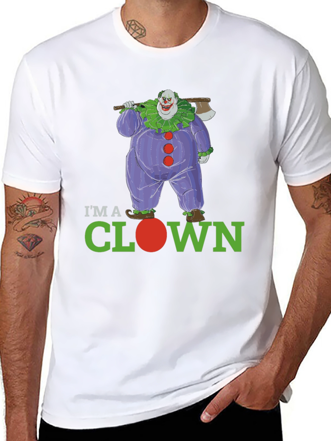 Killer Clown Graphic Tee - Novelty Humor T-Shirt
