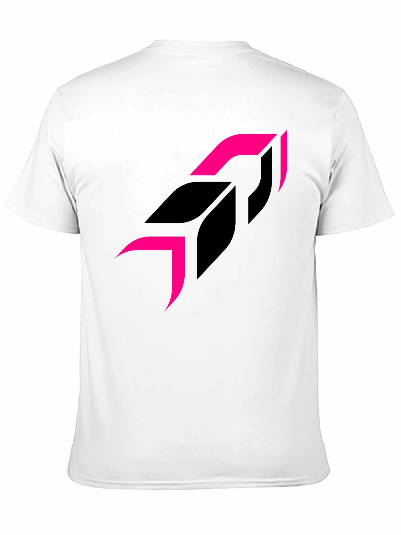 Modern Graphic Tee - Black Shirt Pink Accents