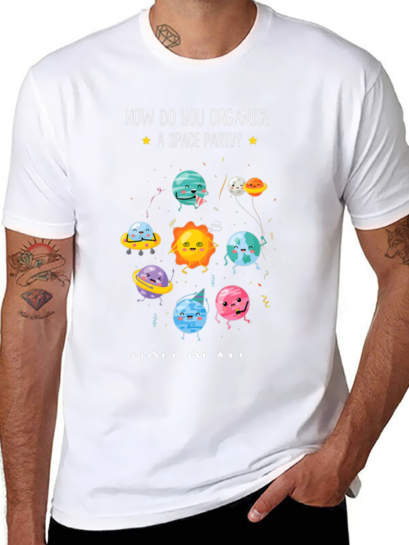 Space Party T-Shirt: How Do You Organise?