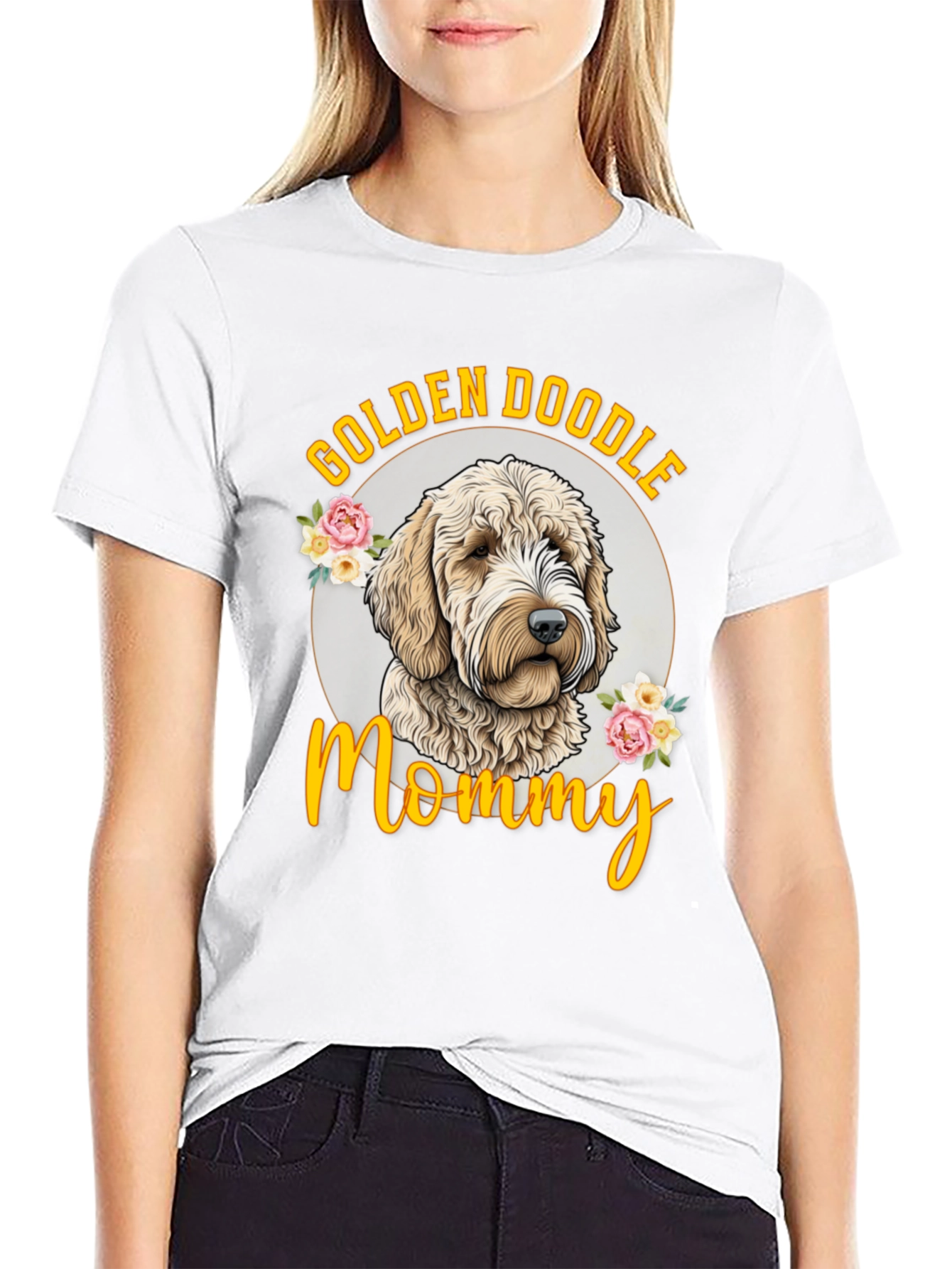 Golden Doodle Mommy Graphic T-Shirt