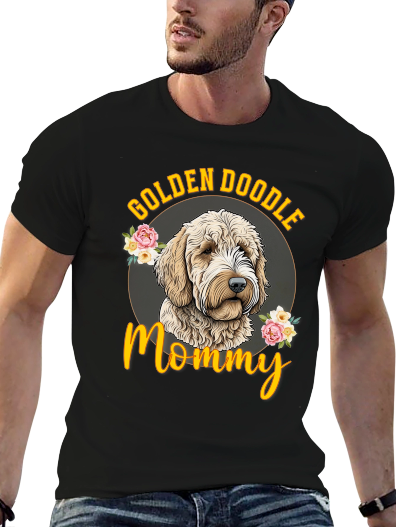 Golden Doodle Mommy Graphic T-Shirt
