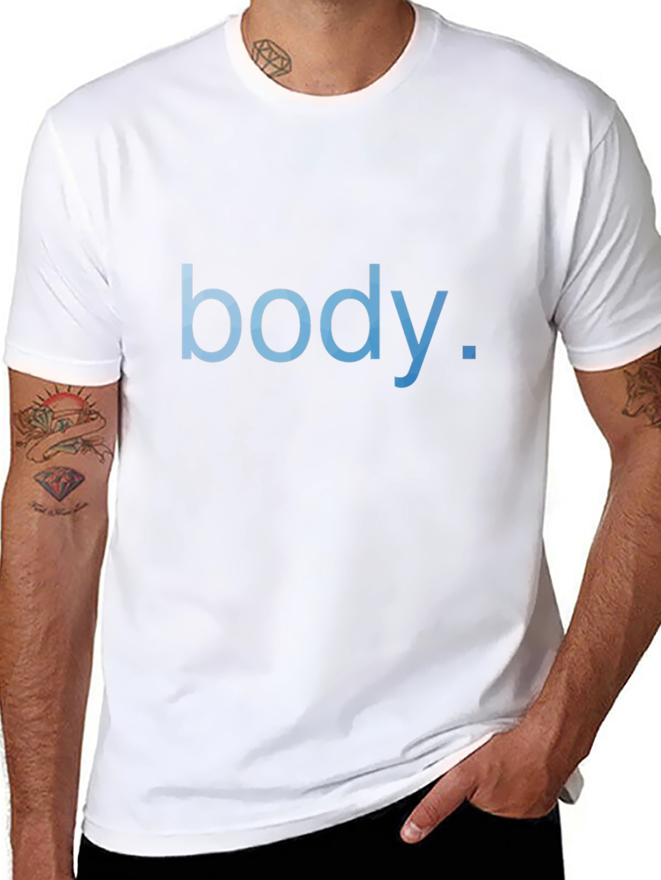 Body Text T-Shirt - Mens Fashion