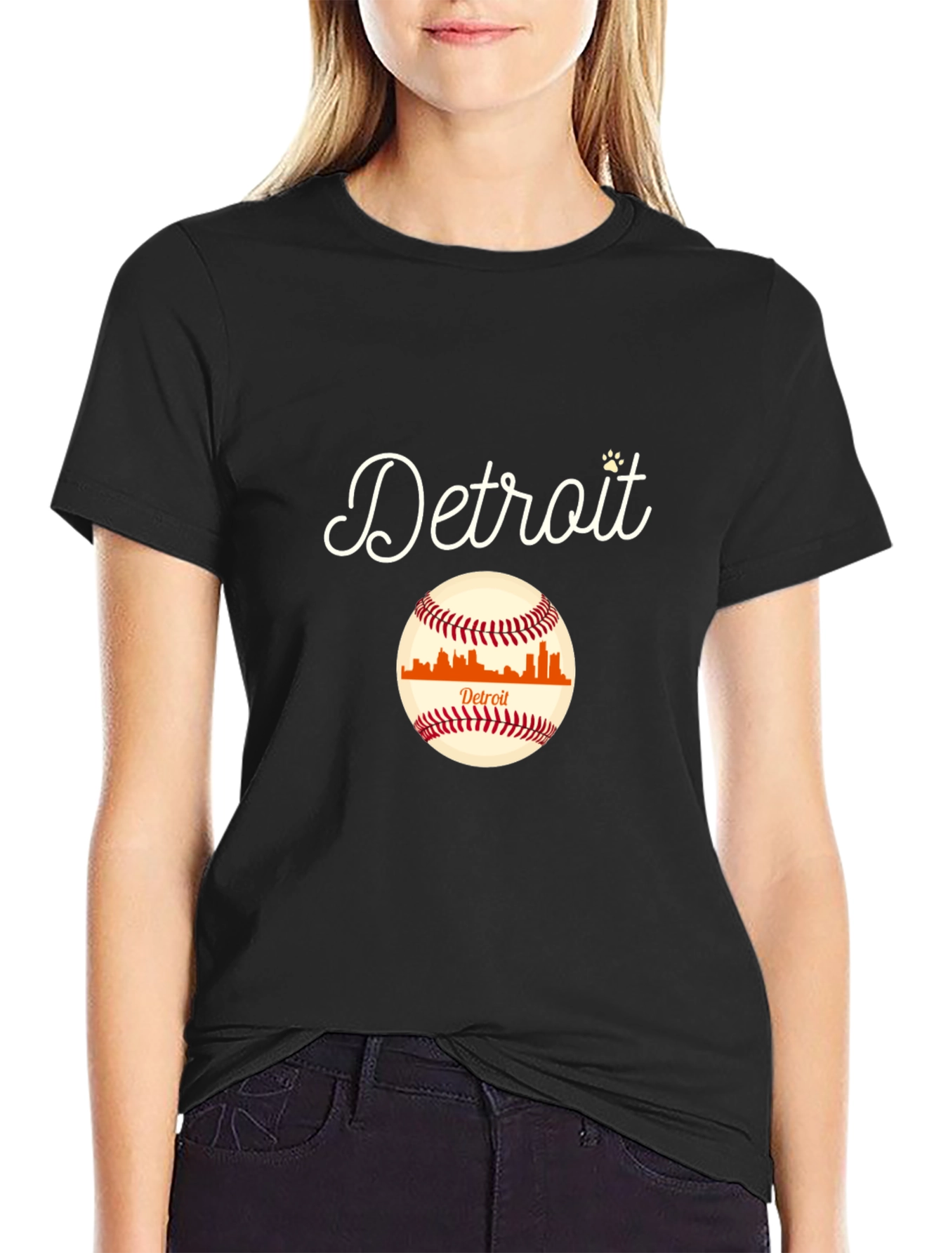 Detroit Baseball Graphic T-Shirt