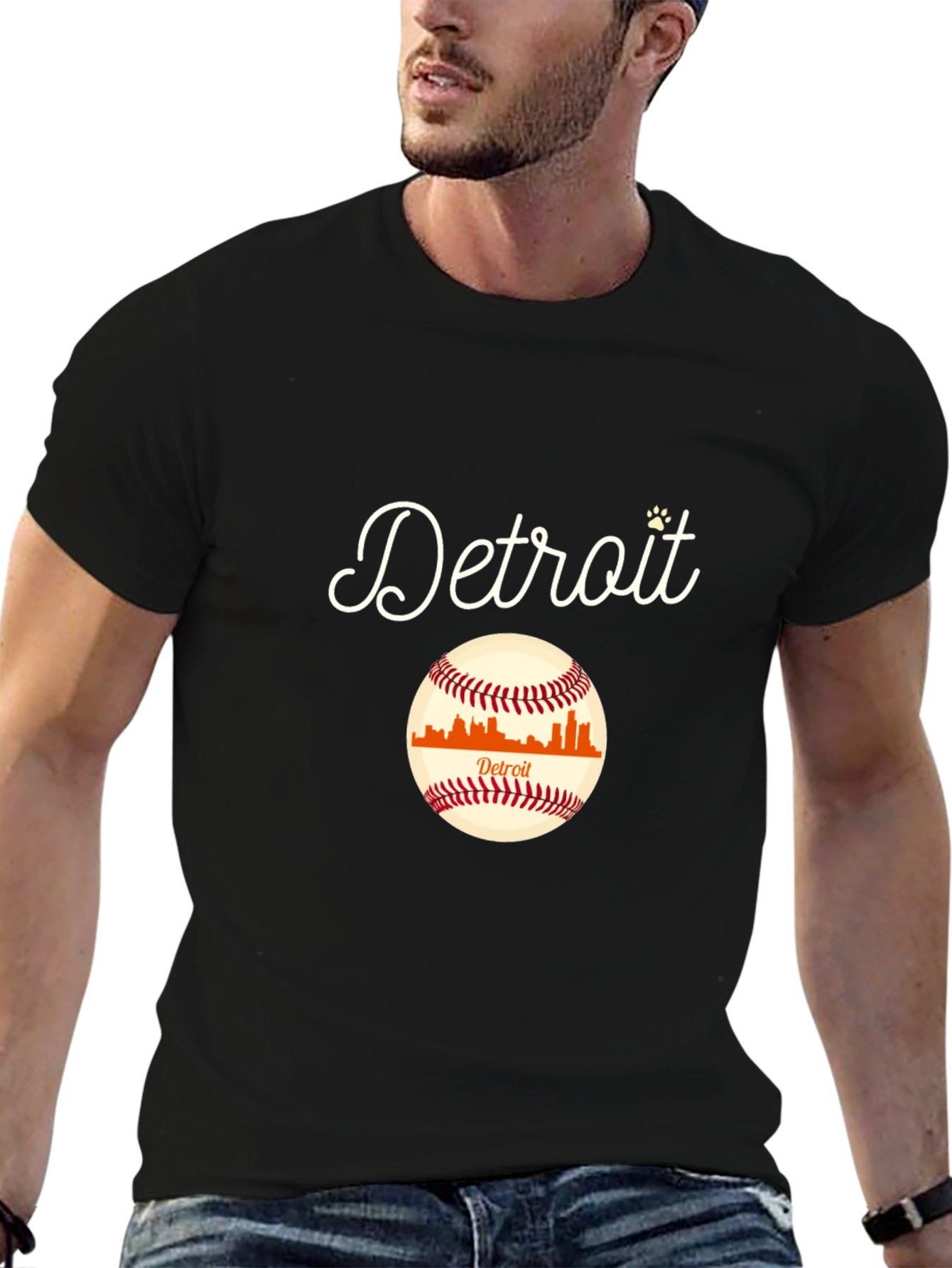 Detroit Baseball Graphic T-Shirt