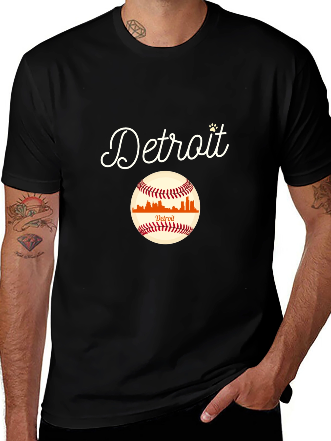 Detroit Baseball Graphic T-Shirt