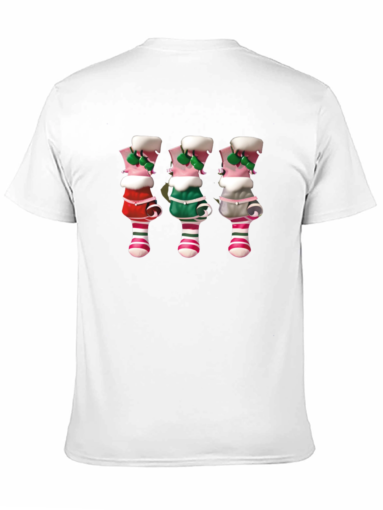Festive Elf Boot Graphic Tee - Christmas Fun