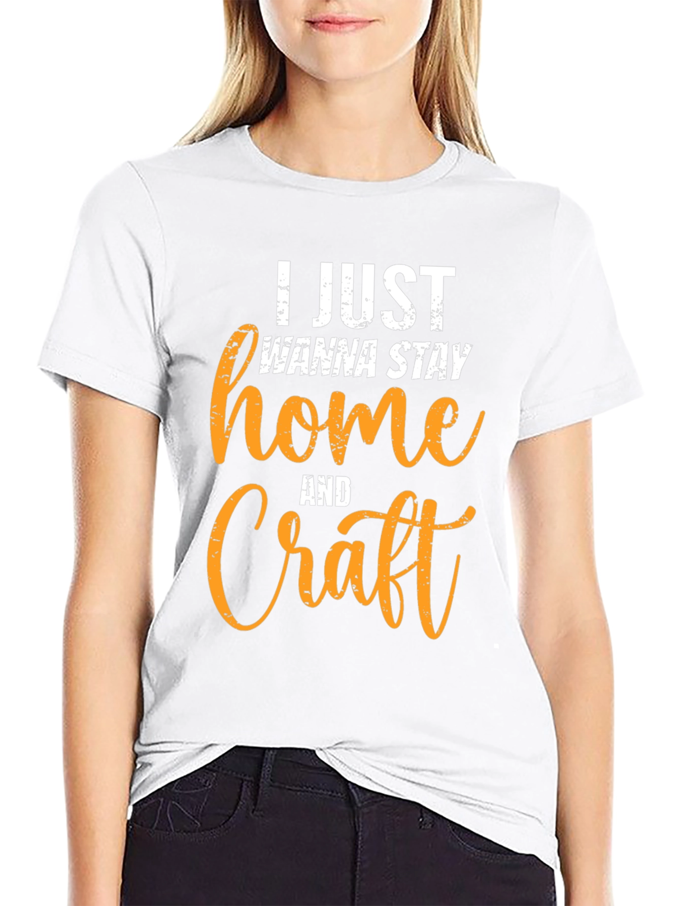 Stay Home and Craft T-Shirt - Black