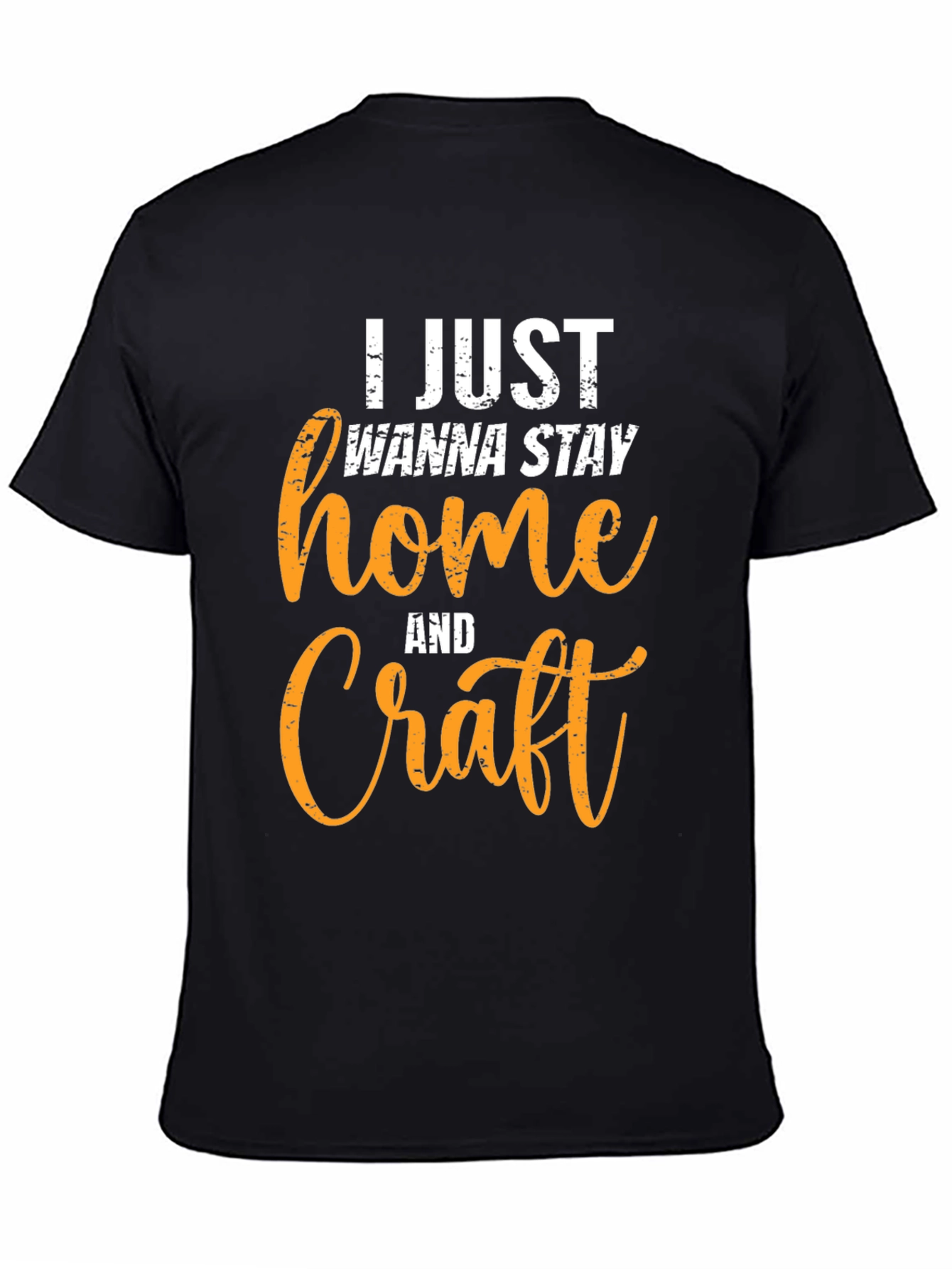 Stay Home and Craft T-Shirt - Black