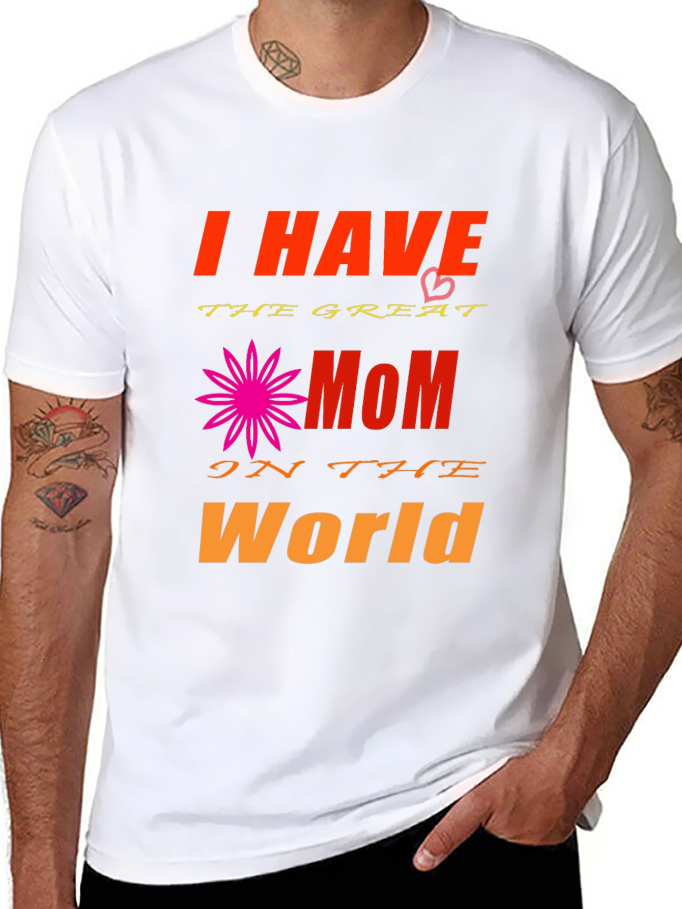 I Have The Greatest Mom T-Shirt - Black