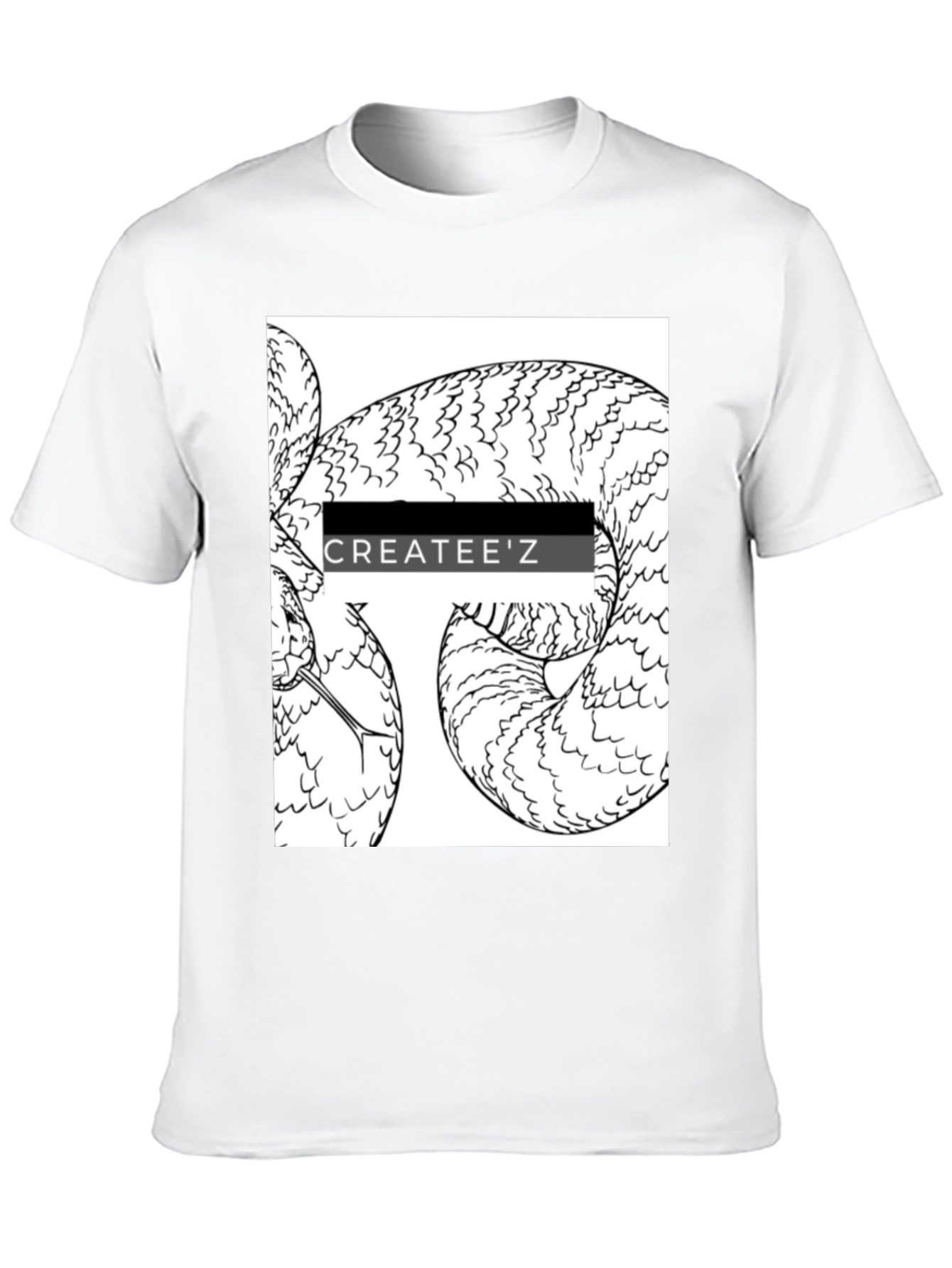 Createez Snake Graphic T-Shirt - Black
