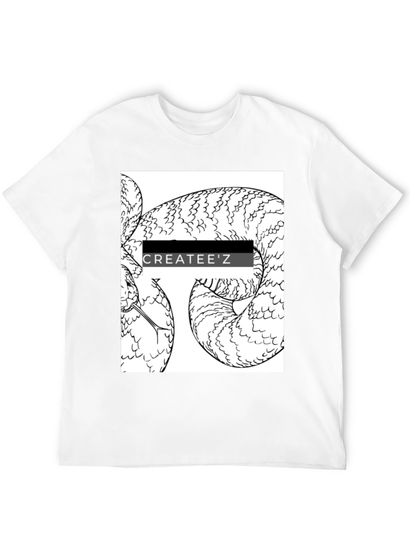 Createez Snake Graphic T-Shirt - Black