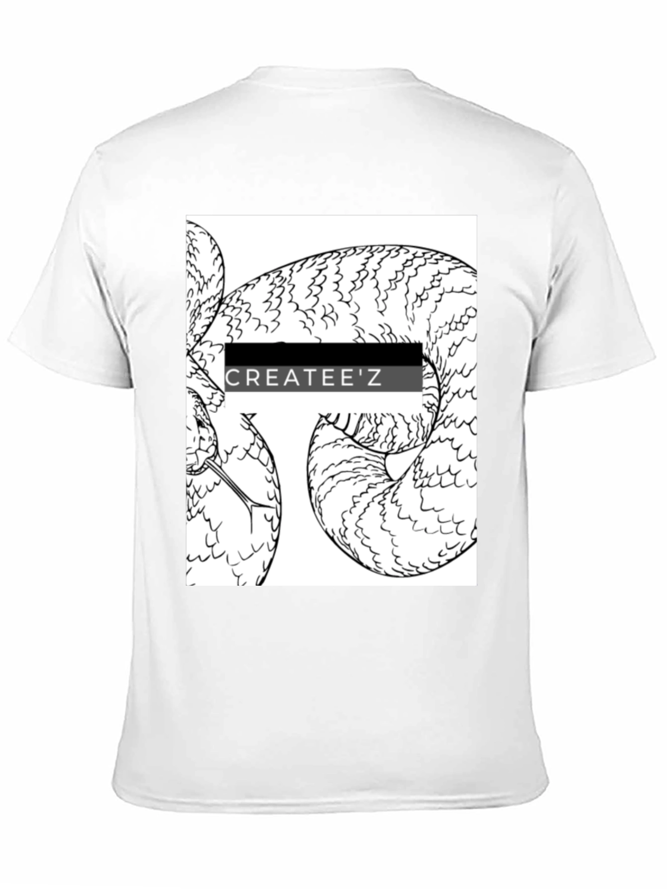 Createez Snake Graphic T-Shirt - Black