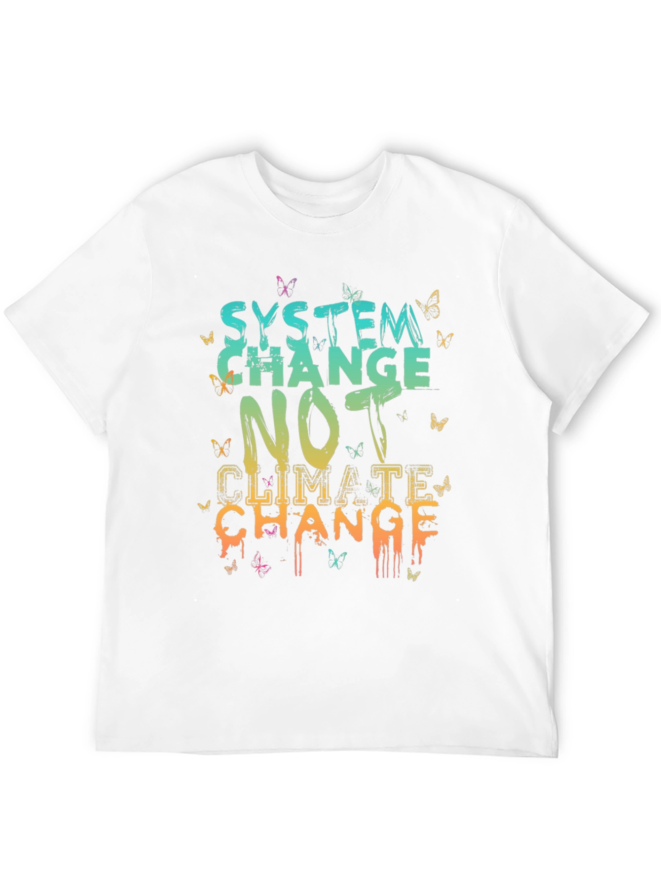 System Change Graphic Tee - Climate Activism Shirt