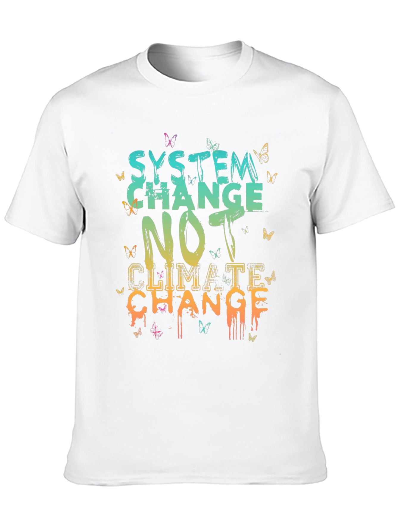 System Change Graphic Tee - Climate Activism Shirt