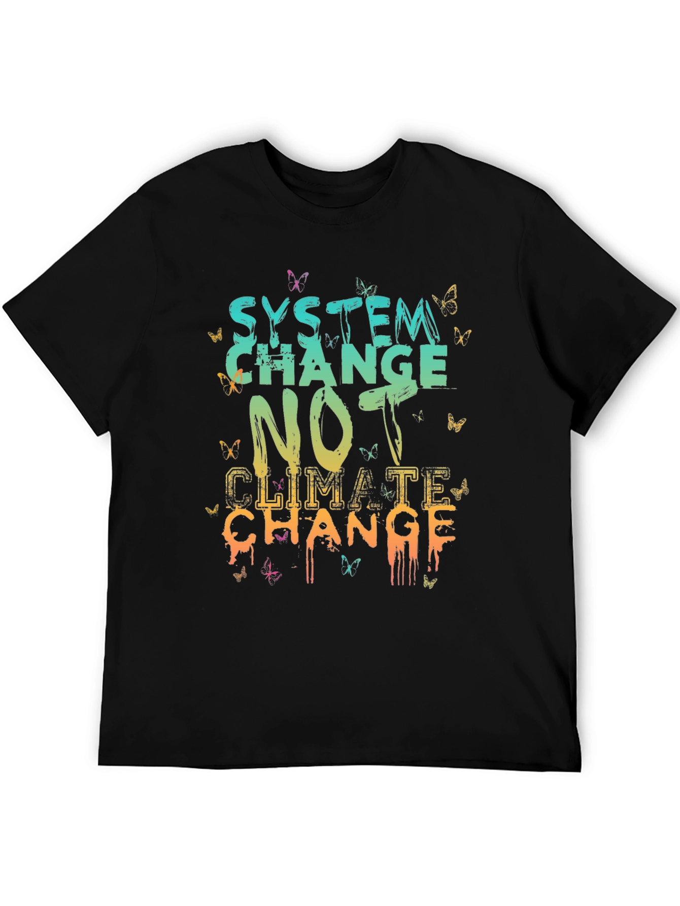 System Change Graphic Tee - Climate Activism Shirt