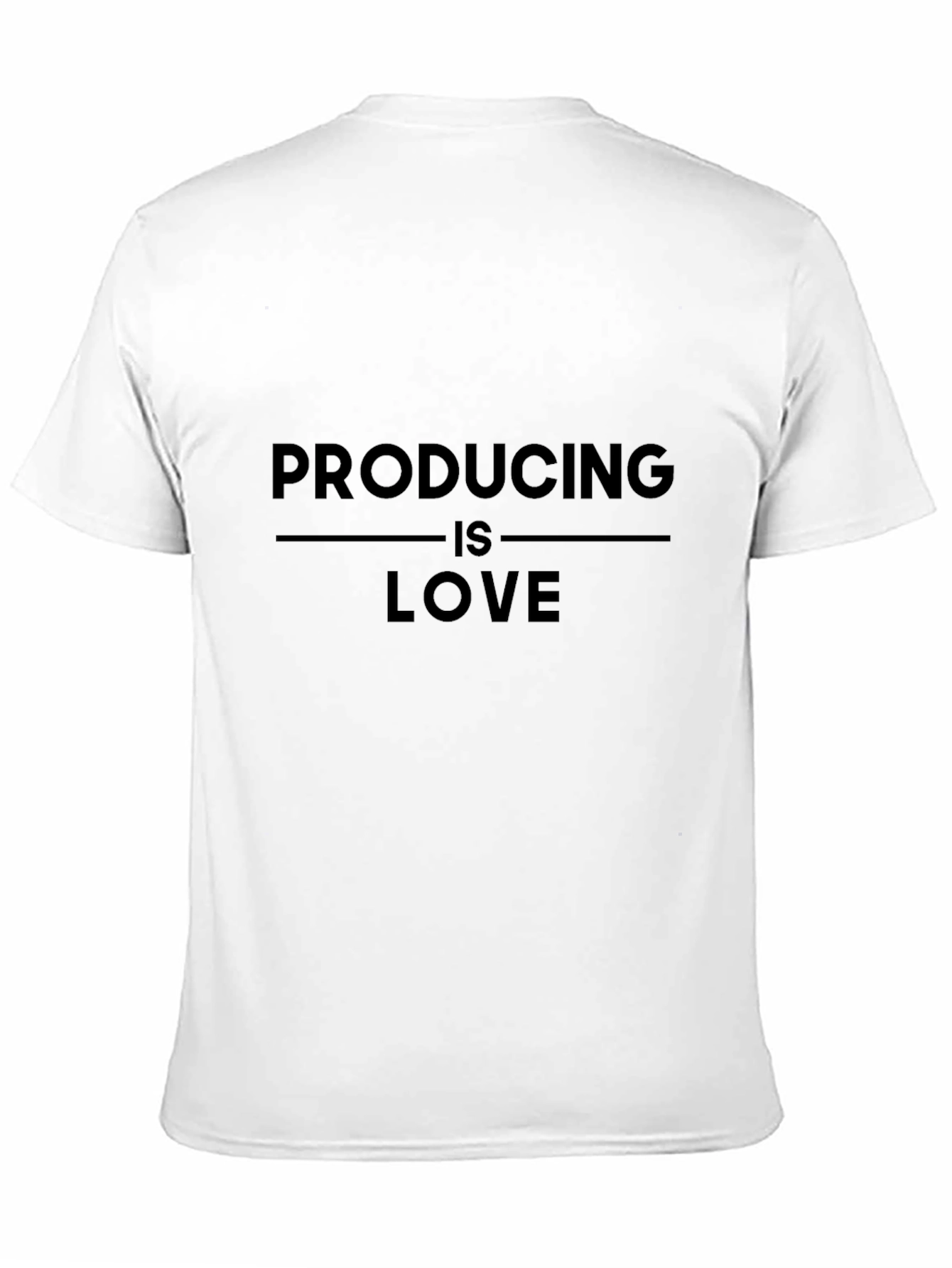 Producing is Love Black Graphic Tee Shirt