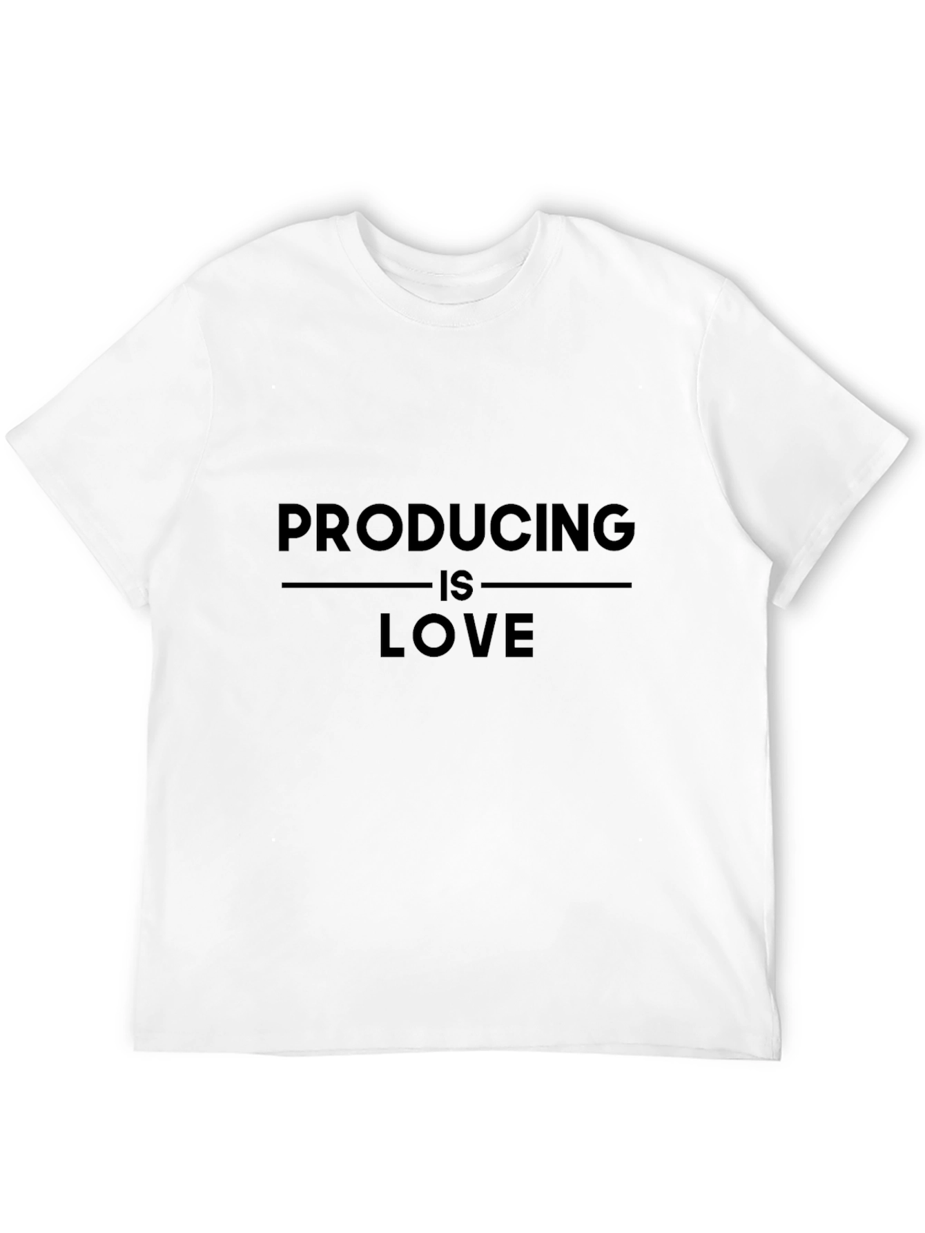 Producing is Love Black Graphic Tee Shirt