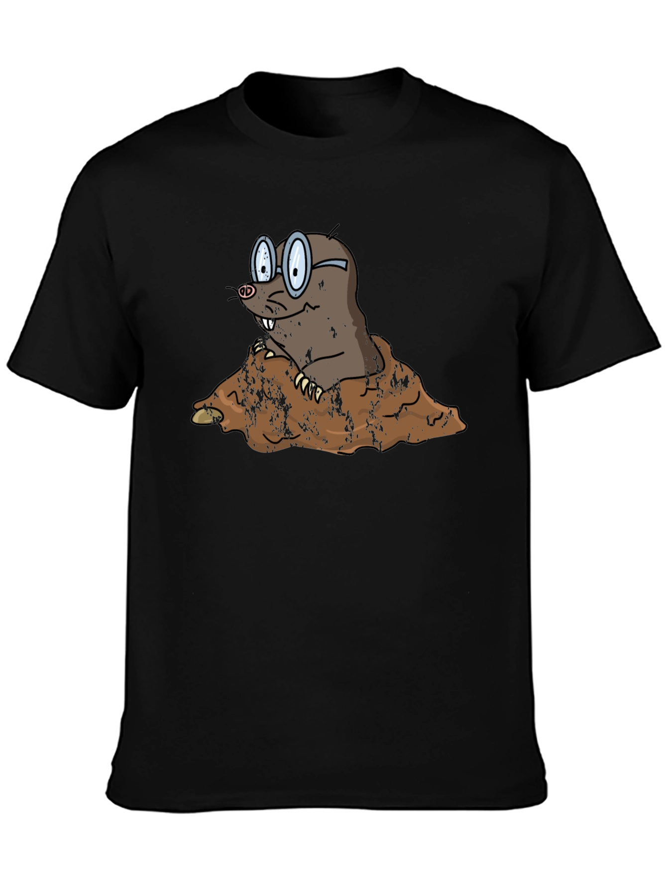 Mole Cartoon Graphic T-Shirt