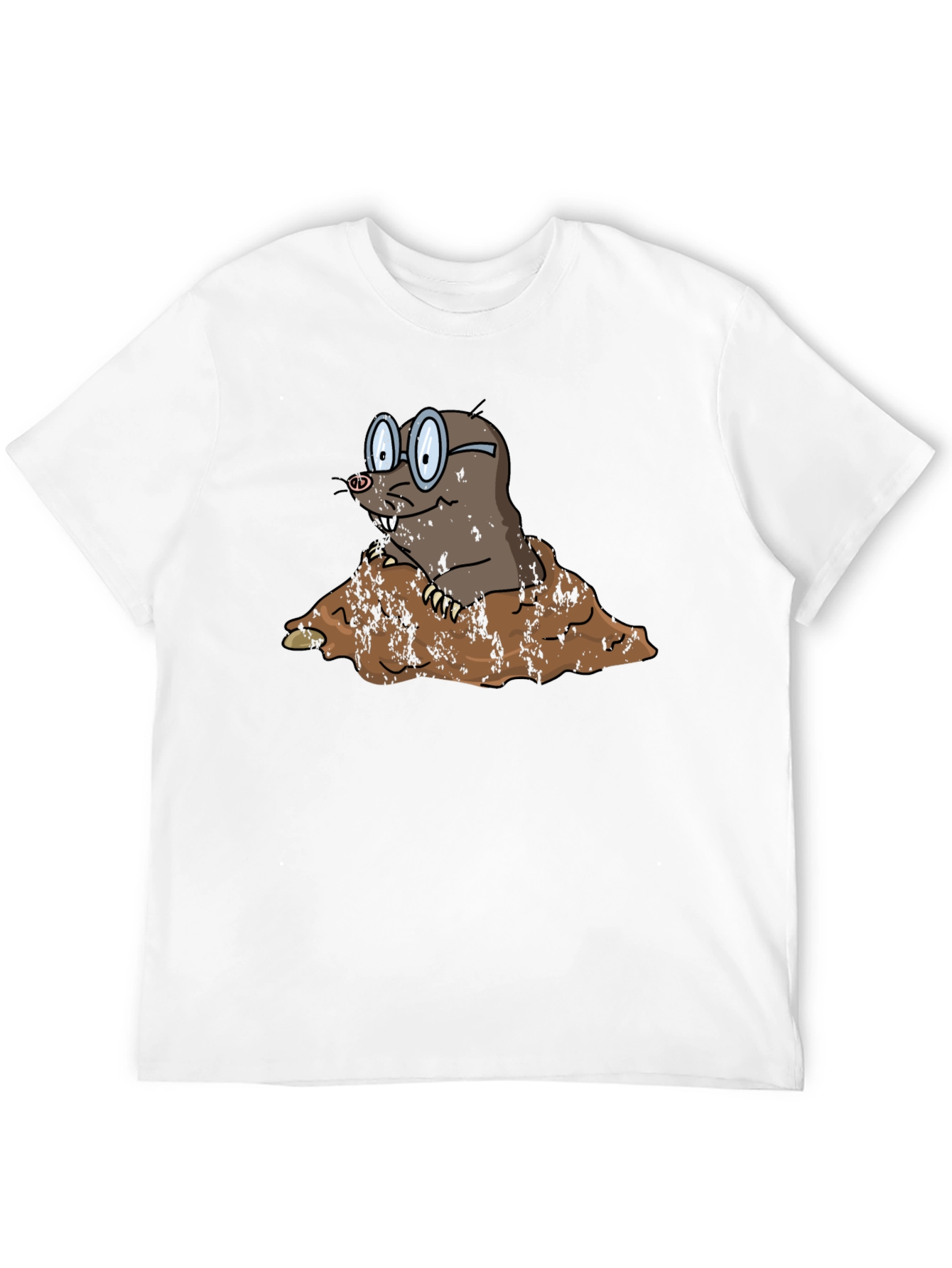 Mole Cartoon Graphic T-Shirt