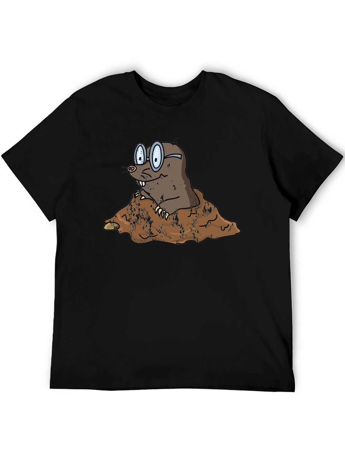 Mole Cartoon Graphic T-Shirt
