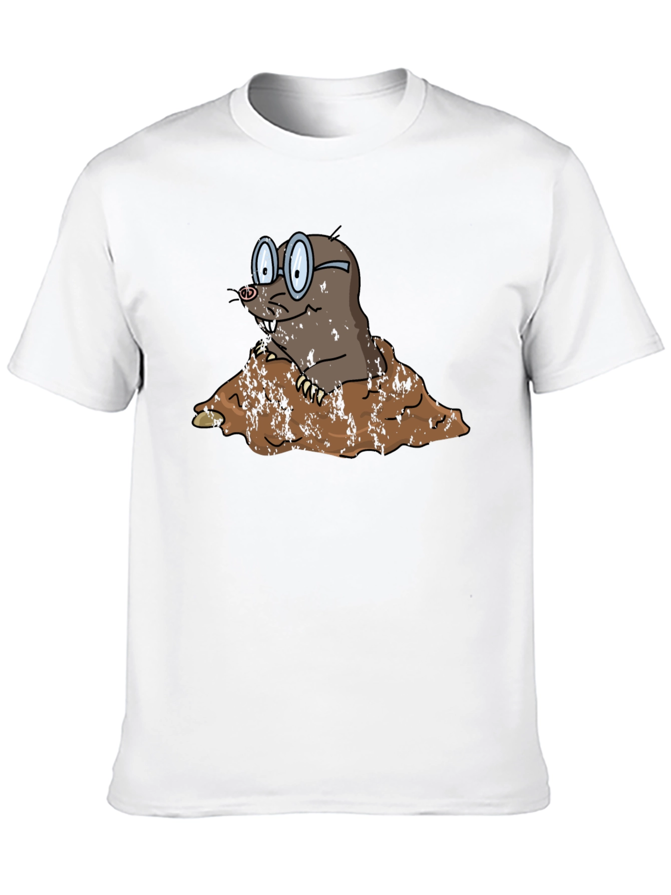 Mole Cartoon Graphic T-Shirt