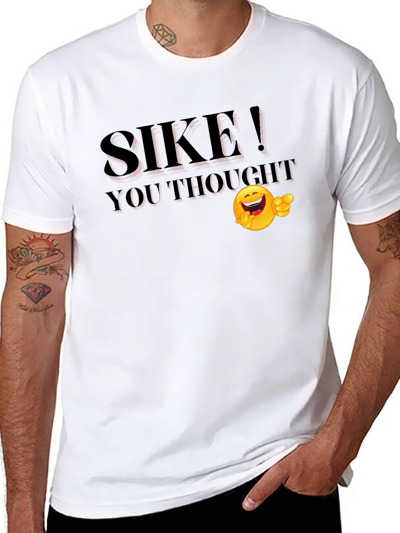 SIKE! You Thought Funny Emoji T-Shirt