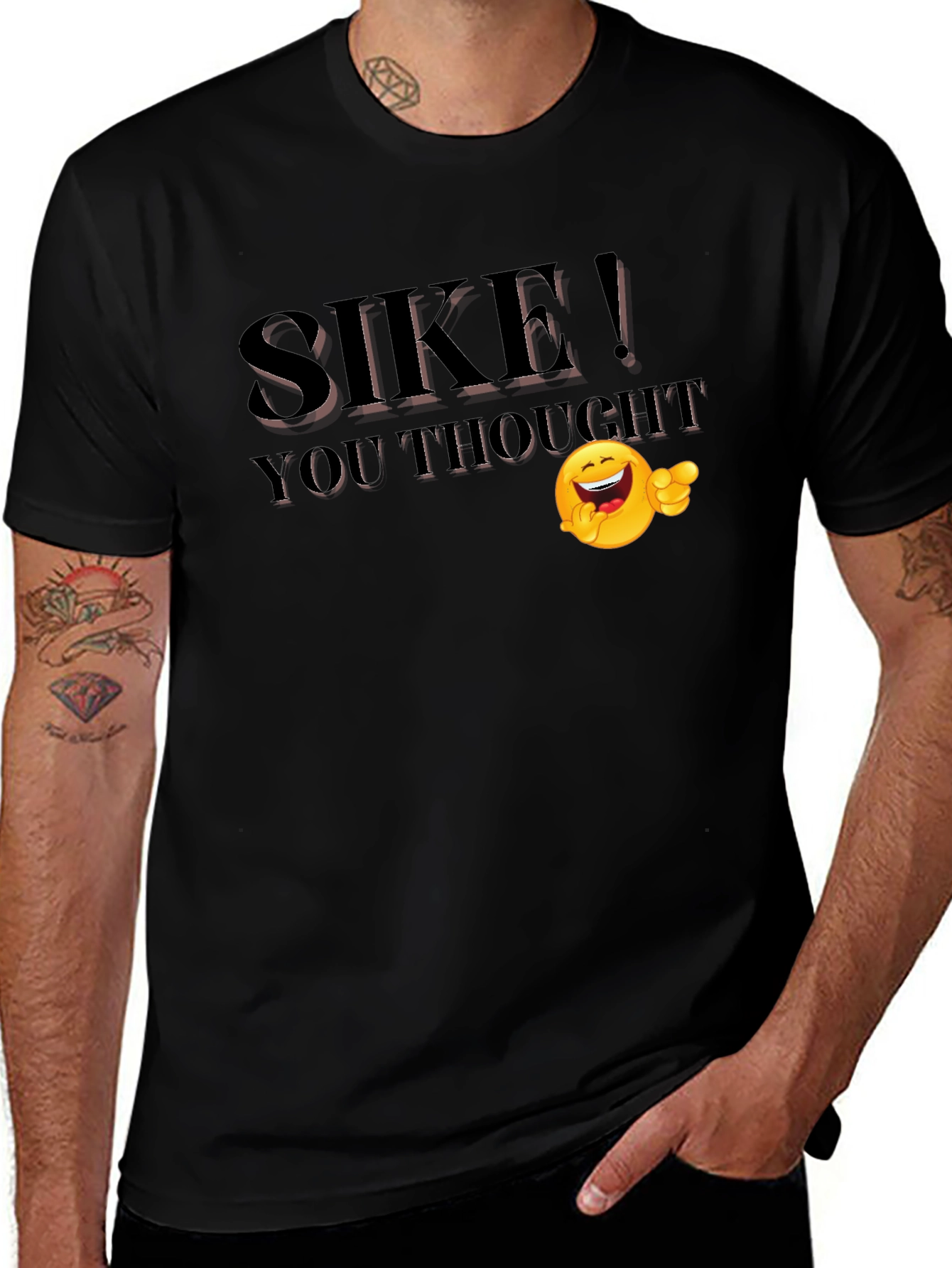 SIKE! You Thought Funny Emoji T-Shirt
