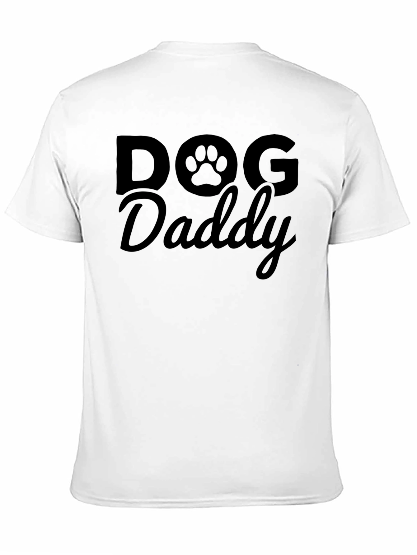 Dog Daddy T-Shirt - Paw Print Design