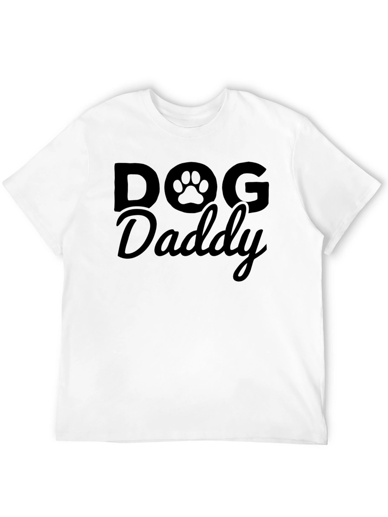 Dog Daddy T-Shirt - Paw Print Design