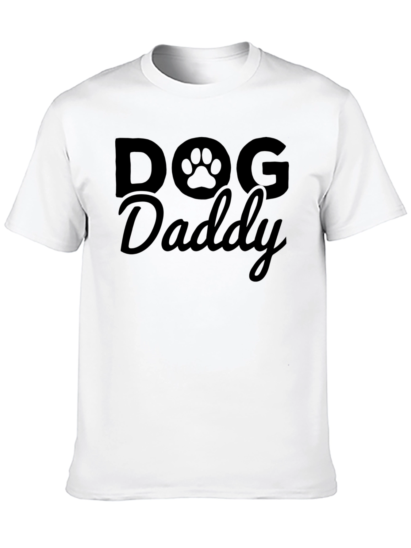 Dog Daddy T-Shirt - Paw Print Design
