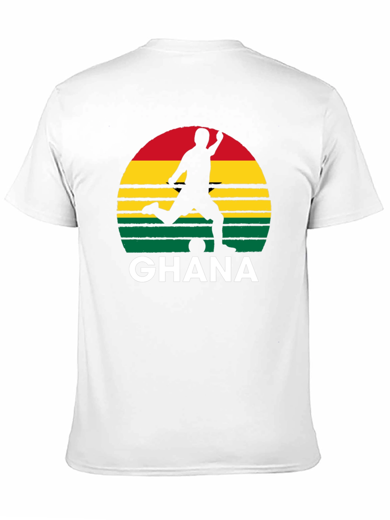 Ghana Soccer Silhouette Graphic Tee