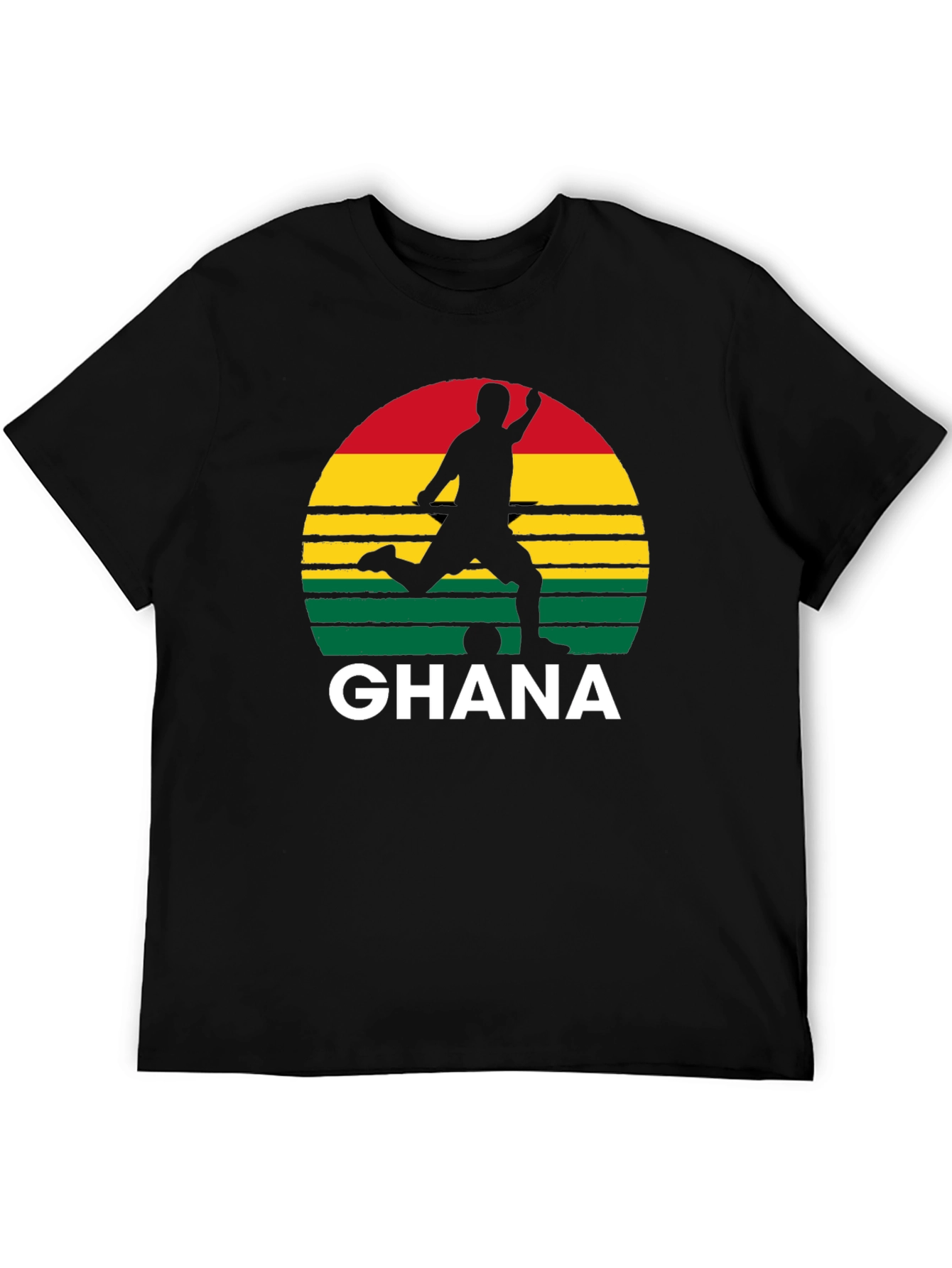 Ghana Soccer Silhouette Graphic Tee