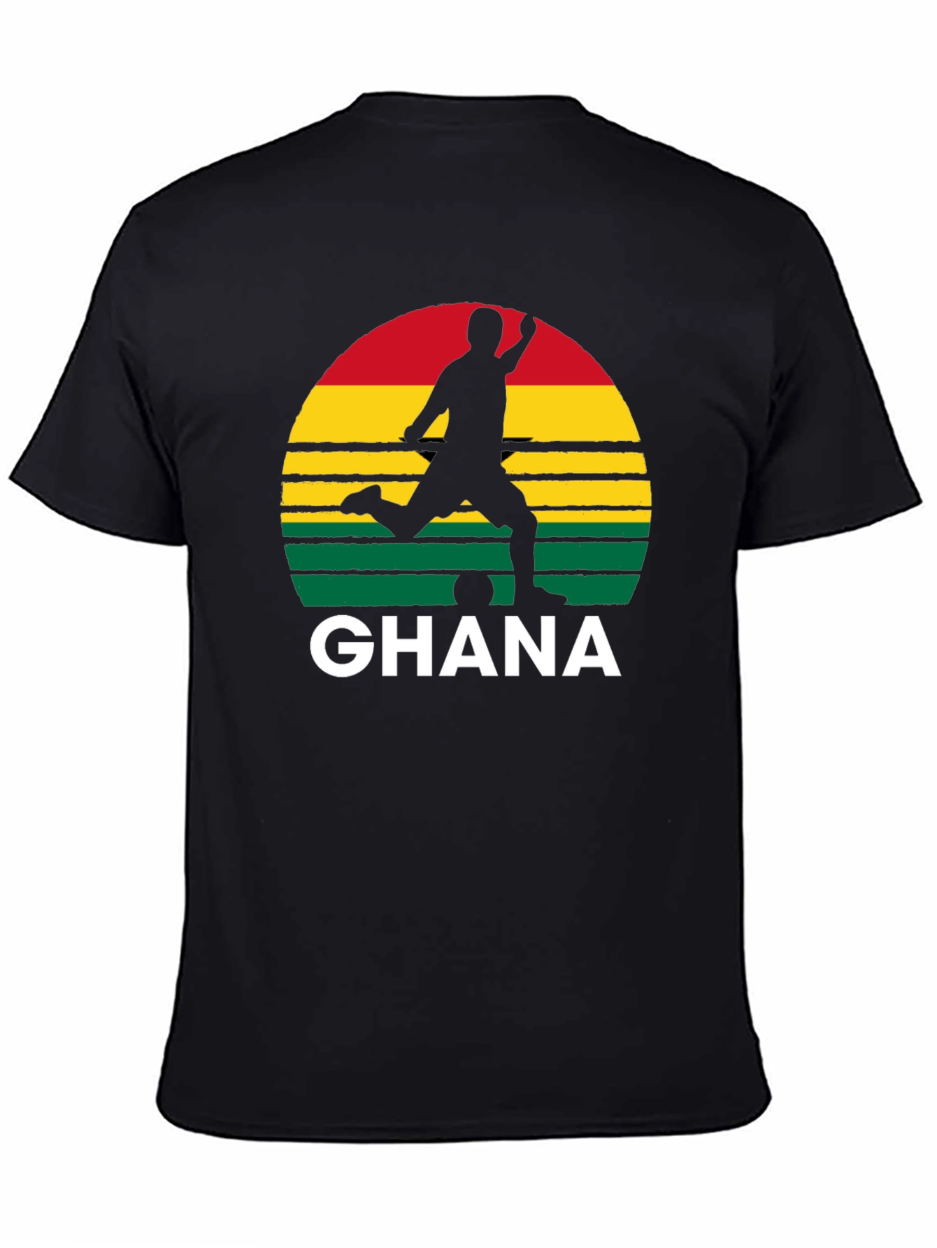 Ghana Soccer Silhouette Graphic Tee