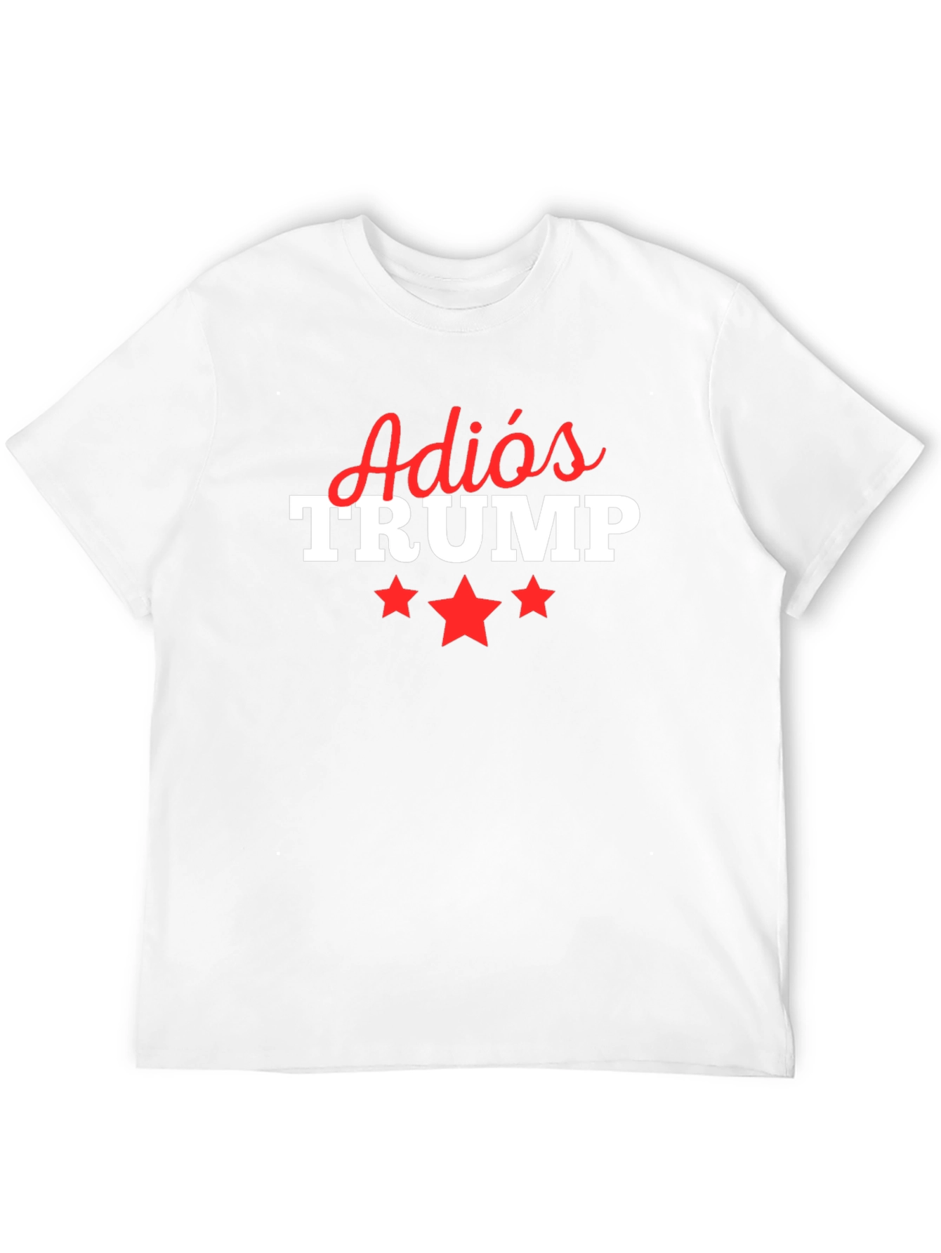 Adios Trump Graphic Tee Anti-Trump Political Statement Shirt