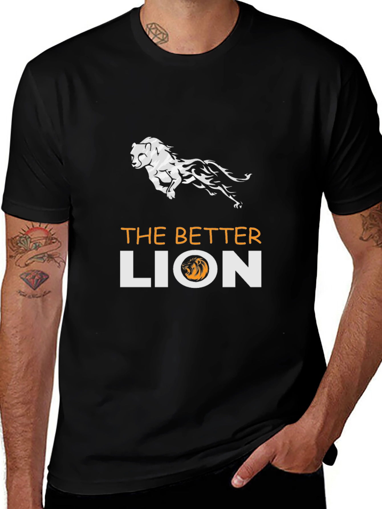 The Better Lion Graphic T-Shirt - Black