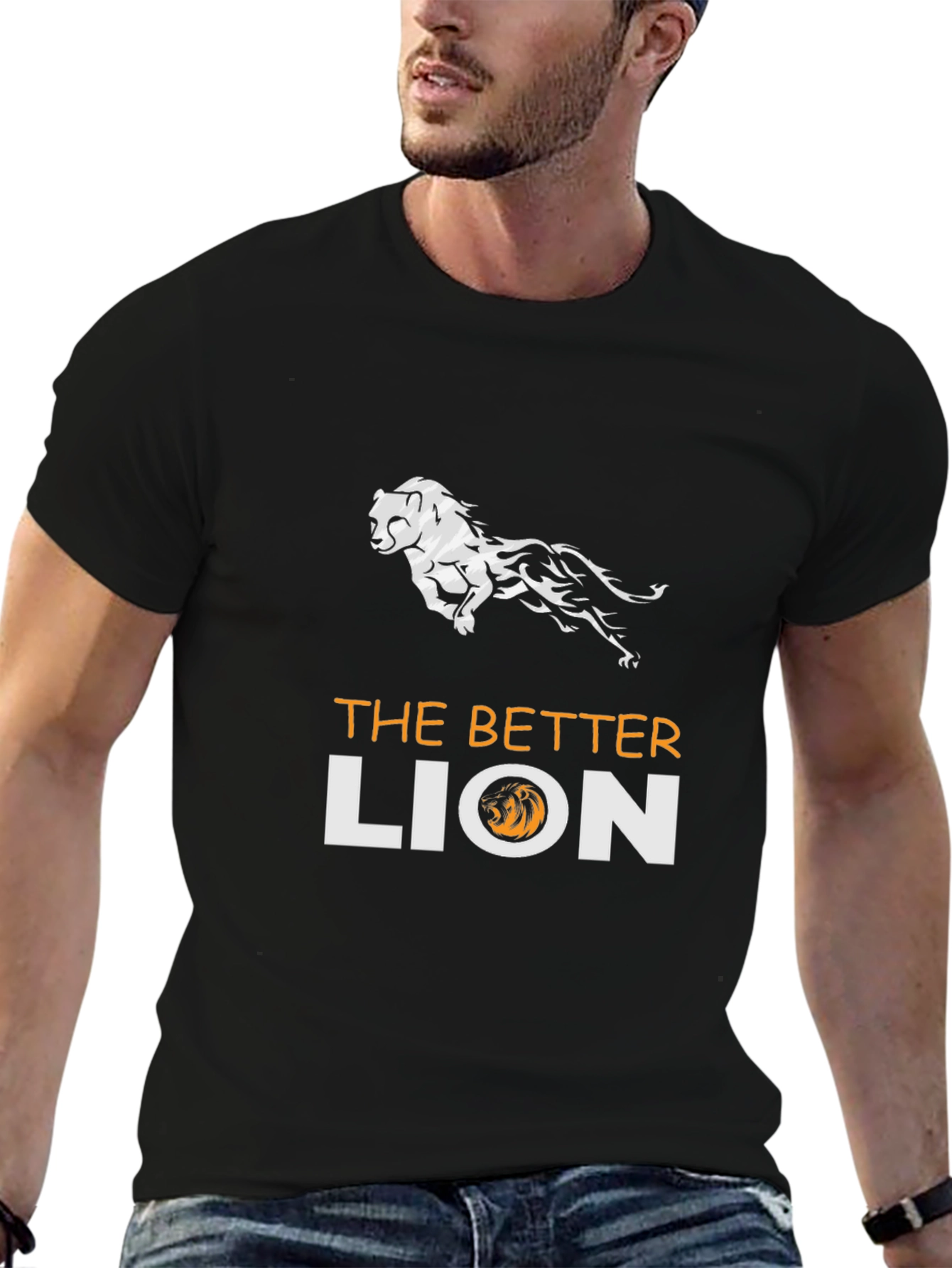 The Better Lion Graphic T-Shirt - Black