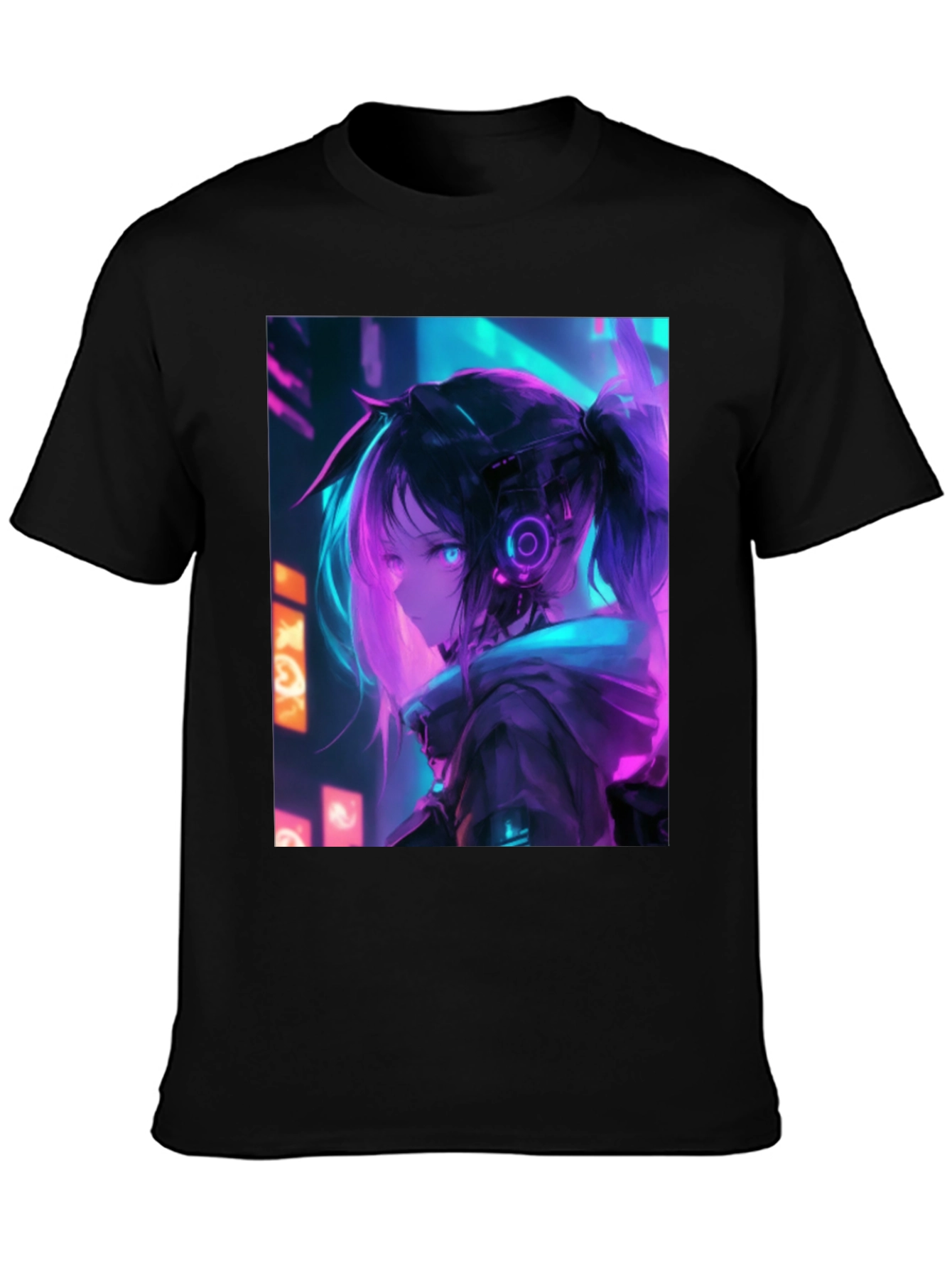 Anime Girl Cyberpunk T-Shirt