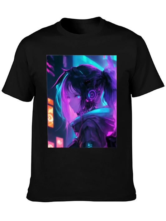 Anime Girl Cyberpunk T-Shirt