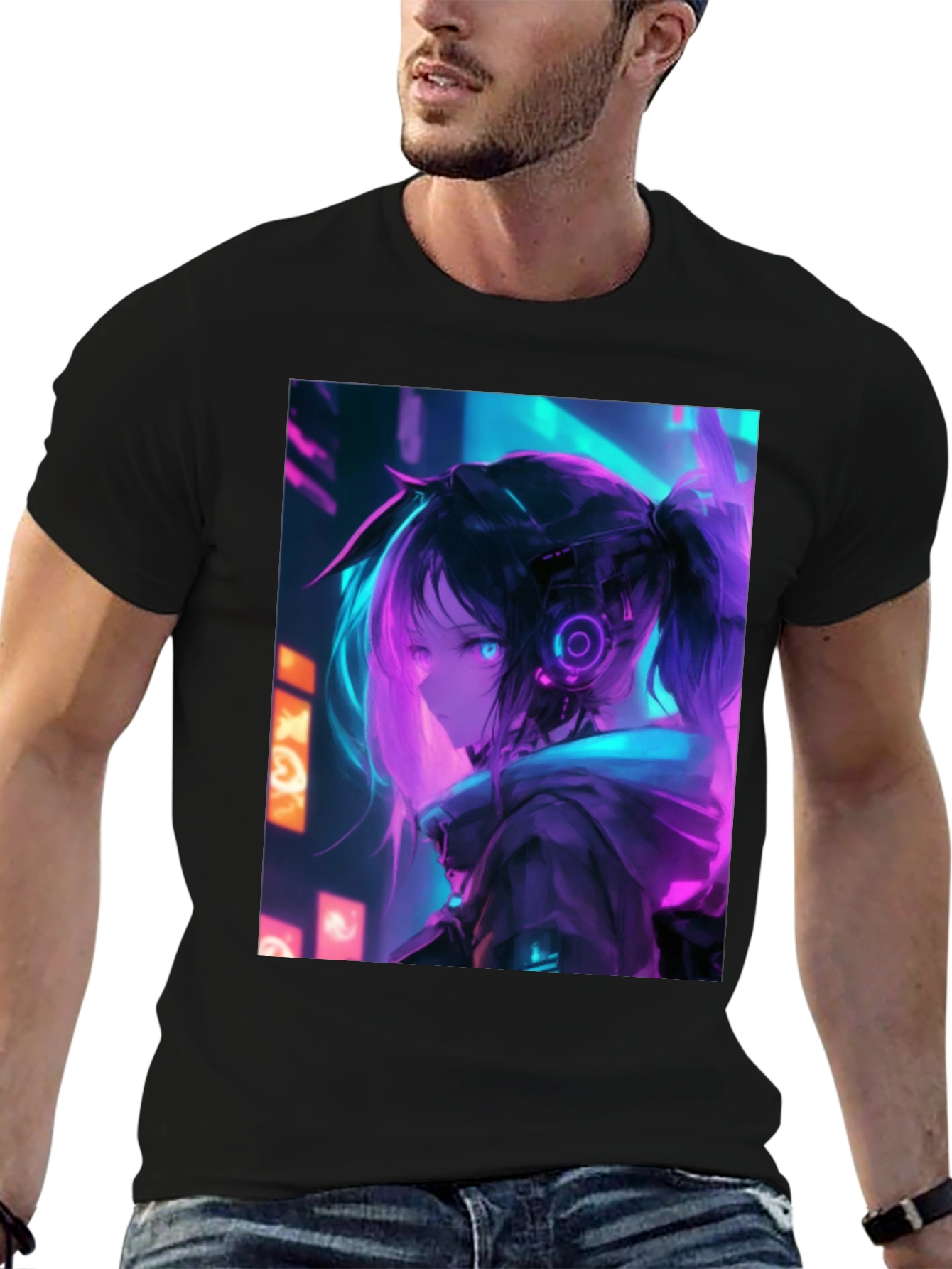 Anime Girl Cyberpunk T-Shirt