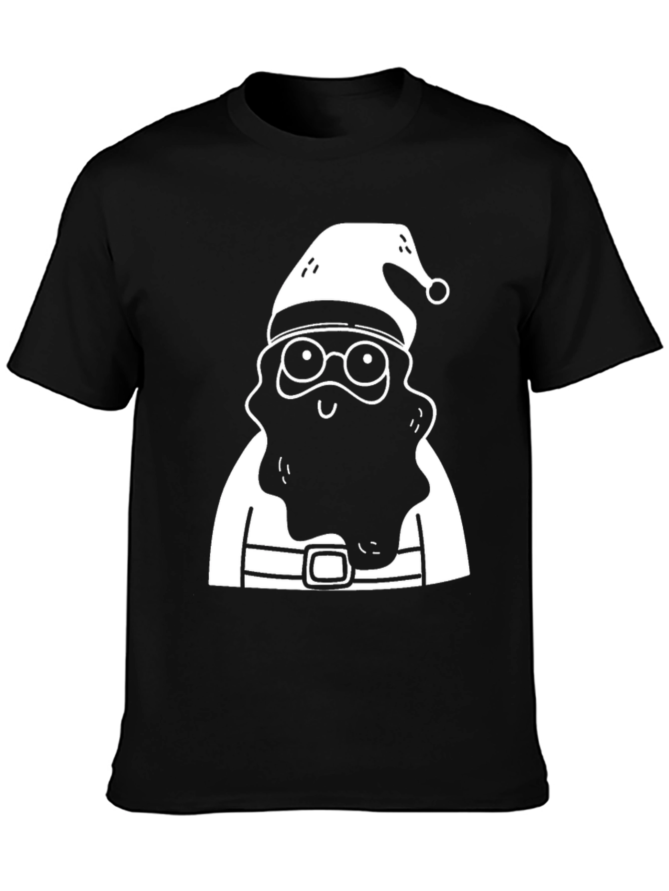 Santa Claus Graphic T-Shirt - Festive Holiday Apparel