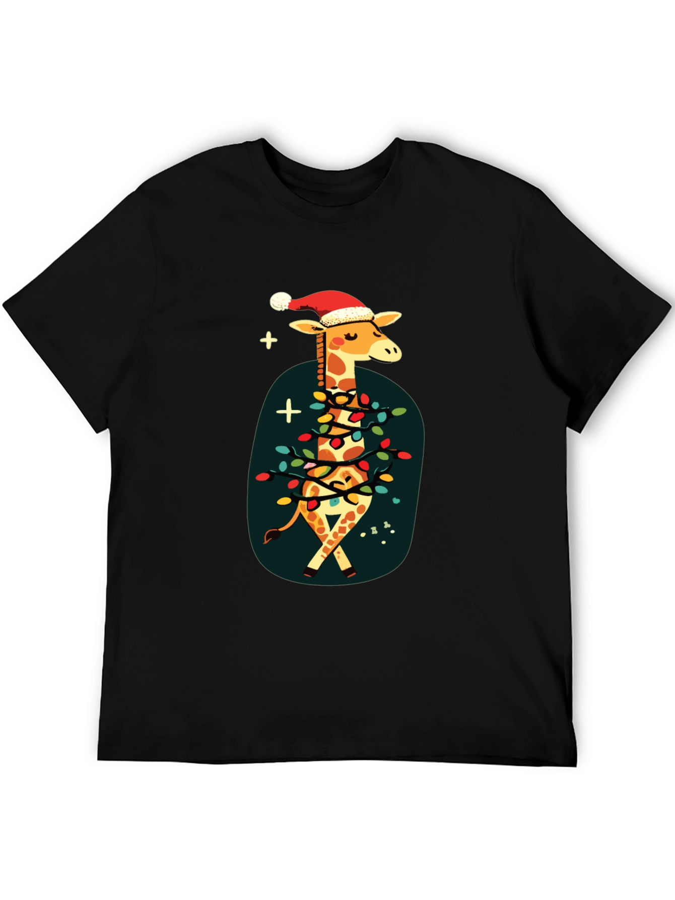 Festive Giraffe Christmas T-Shirt